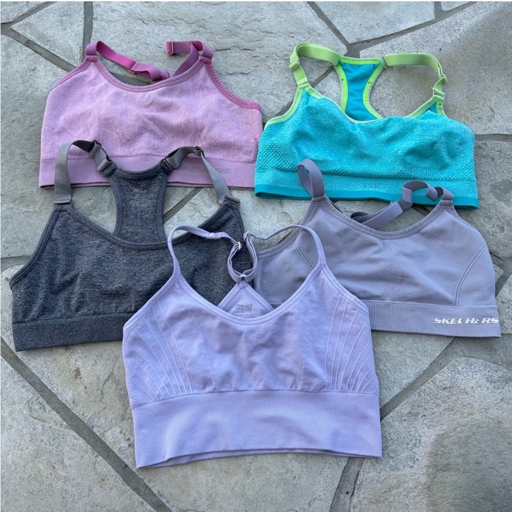 Bundle 5 women’s size xs-s sports bras